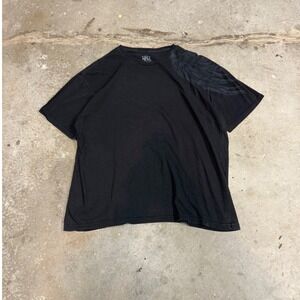 Rock & Republic Mens Black Wing Graphic Short Sleeve T-Shirt Cotton Crew Neck